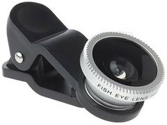 Kit Lentile Foto iUni 3-in-1 Macro, Wide Angle si FishEye compatibile cu Smartphone si Tableta, Argi