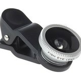 Kit Lentile Foto iUni 3-in-1 Macro, Wide Angle si FishEye compatibile cu Smartphone si Tableta, Argi